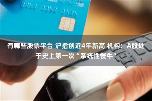 有哪些股票平台 沪指创近4年新高 机构：A股处于史上第一次“系统性慢牛”